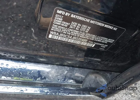 2018 BMW M550I xDrive z USA, uszkodzony, nr VIN WBAJB9C54JB035489